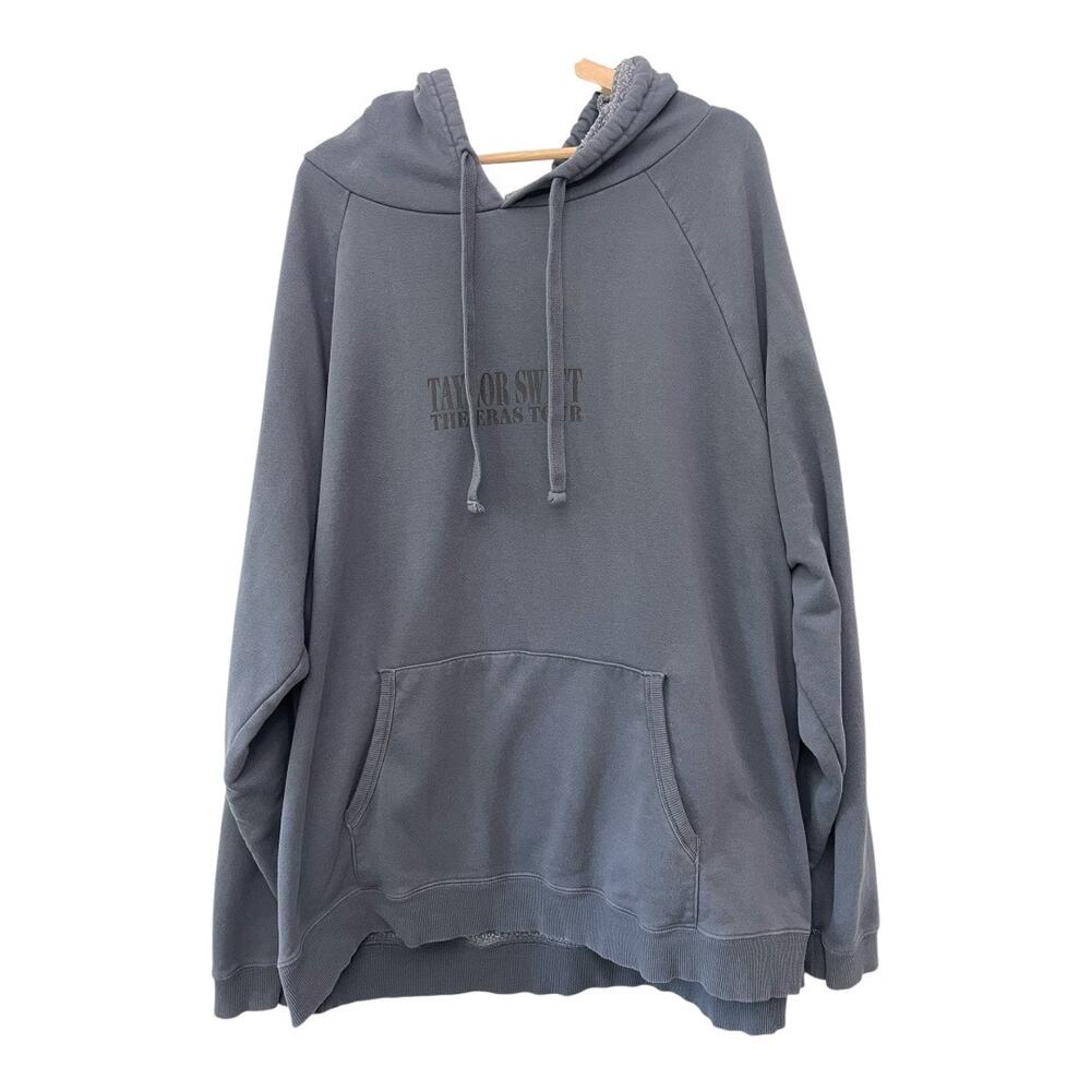 Taylor Swift 2023 Eras Tour Hoodie Sweatshirt Size XXL 2X Blue Kangaroo Pocket